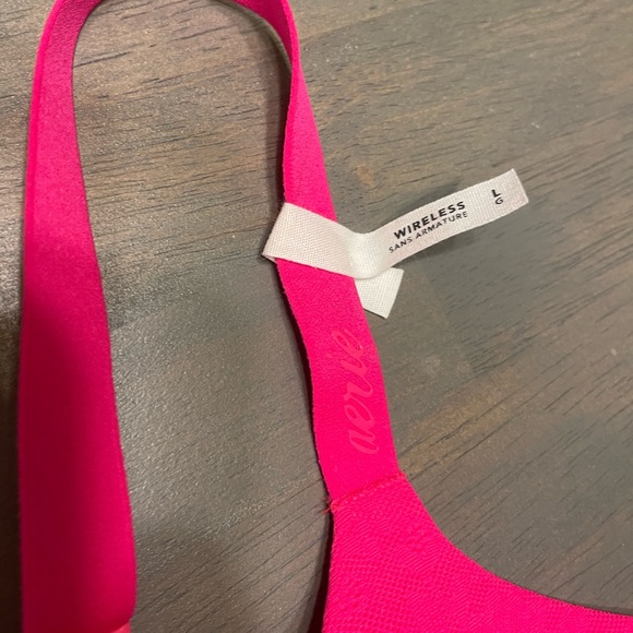 💕 NEW! • AERIE • Smoothez Bralette | Hot Pink | Large - Picture 2 of 6